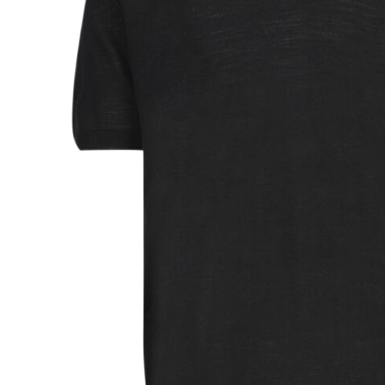 PRADA SS24 Black Logo Print Casual Short Sleeve Polo Shirt for Men. UMB267-1ZLE-F0002 圖 6