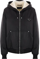 Prada SS24 Black Logo Zip-Up Hoodie Jacket Unisex SGC585-1WQ8-F0002-S-OOO Prada SS24 Black Logo Zip-Up Hoodie Jacket Unisex SGC585-1WQ8-F0002-S-OOO
