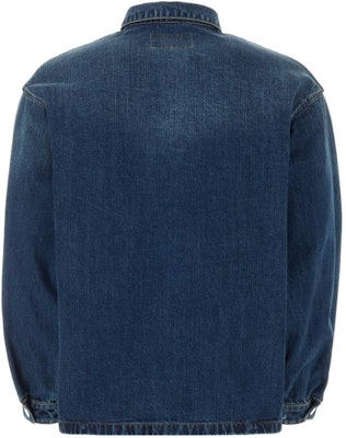 普拉达 SS24 标志补丁单排扣男士蓝色牛仔夹克. GEC066-14EF-F0008-S-212 Lookbook 普拉达 SS24 标志补丁单排扣男士蓝色牛仔夹克. GEC066-14EF-F0008-S-212