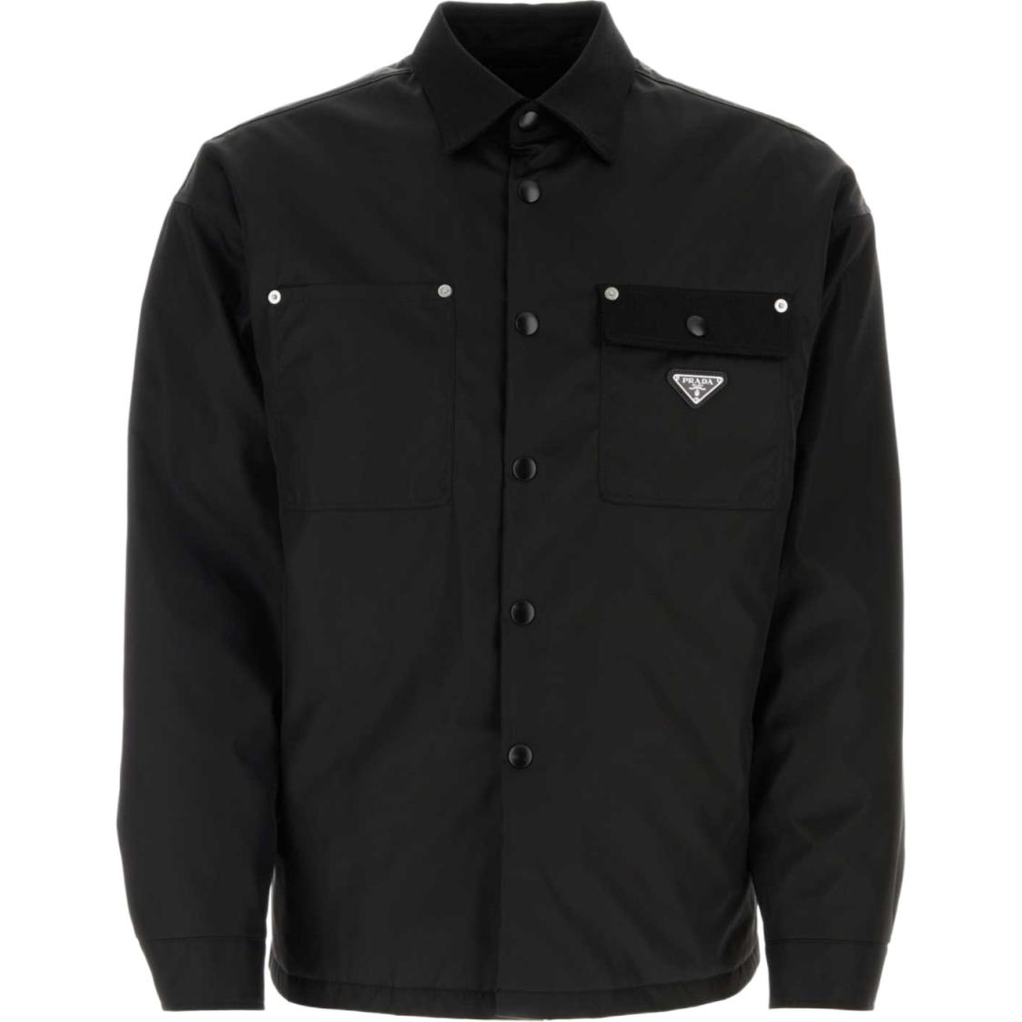 Order PRADA SS24 經典單排釦長袖外套 男士 黑色 SC796M-1WQ8-F0002-S-OOO