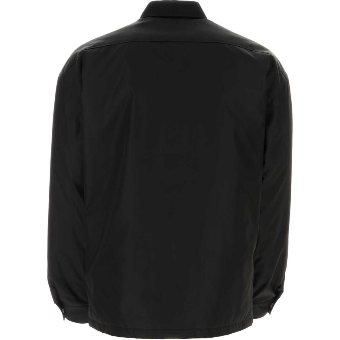 Lookbook PRADA SS24 經典單排釦長袖外套 男士 黑色 SC796M-1WQ8-F0002-S-OOO