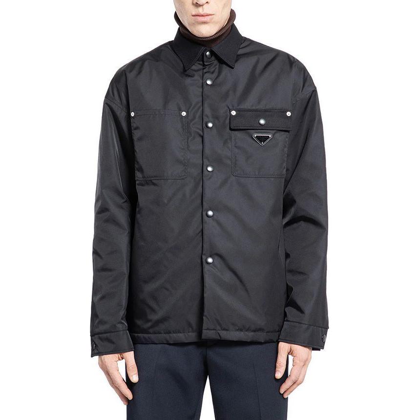 Purchase PRADA SS24 經典單排釦長袖外套 男士 黑色 SC796M-1WQ8-F0002-S-OOO