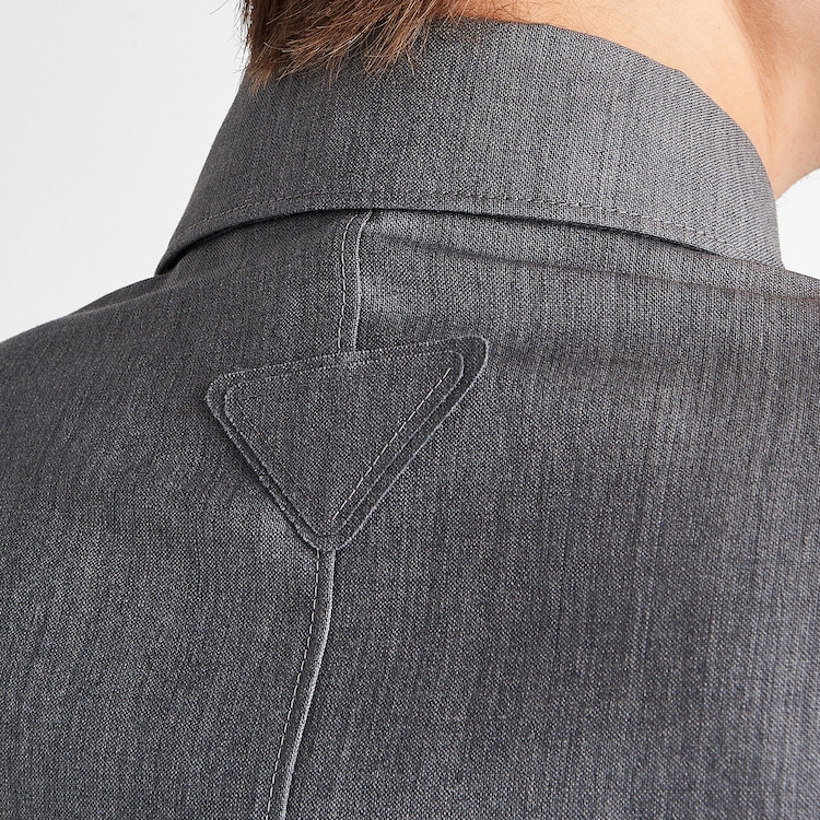 Details for Prada SS24 修身單排扣口袋長袖外套 灰色 UGI267-1P3Z-F0031-S-AAO