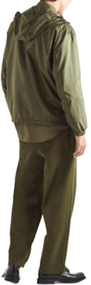 普拉达 SS24 男士纯色徽标连帽休闲外套 SGC530-1WQ9-F0967-S-232 2