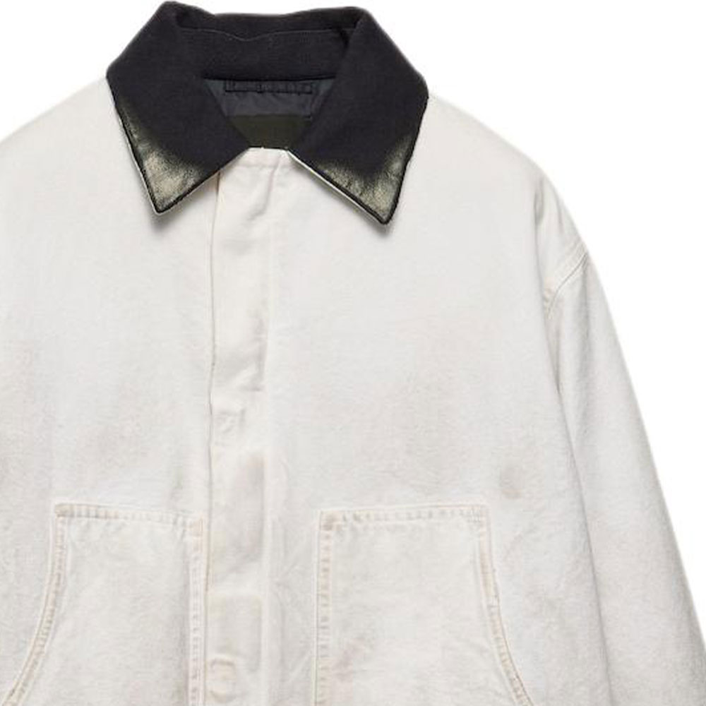 PRADA SS24 Vintage Effect Logo Badge  White Long-Sleeve Jacket. SGC698-14W7-F0009-S-OOO 圖 7