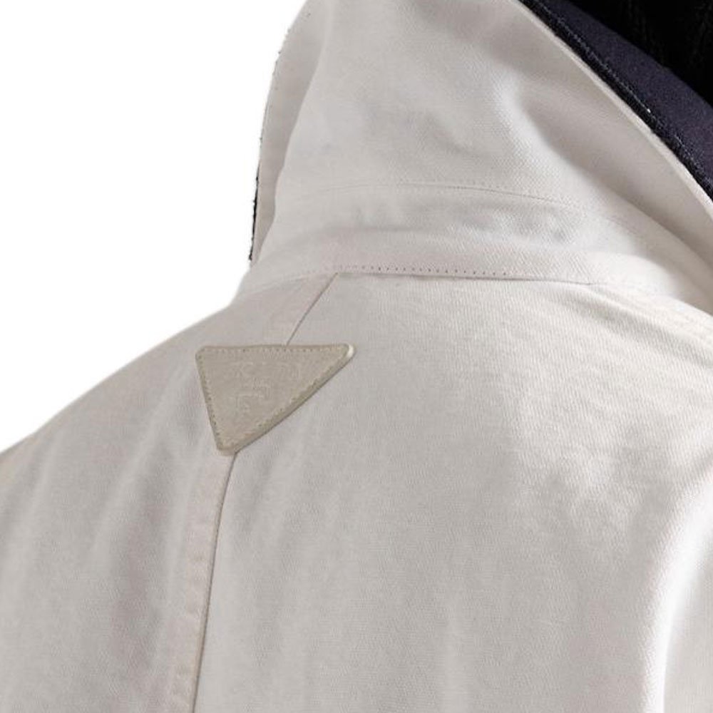 PRADA SS24 Vintage Effect Logo Badge  White Long-Sleeve Jacket. SGC698-14W7-F0009-S-OOO 圖 8
