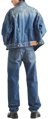 普拉达SS24 男士水洗单排扣蓝色牛仔夹克 GEB257-14EF-F0008-S-OOO Shop 普拉达SS24 男士水洗单排扣蓝色牛仔夹克 GEB257-14EF-F0008-S-OOO