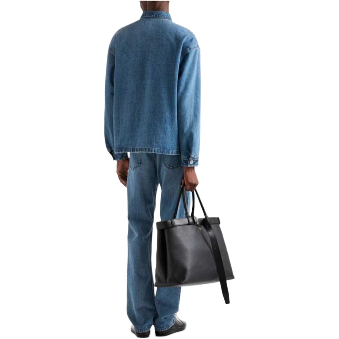 PRADA SS24 Washed Single-Breasted Long-Sleeve Shirt Men’s Light Blue GEC071-15N1-FOV3N-S-212 圖 5