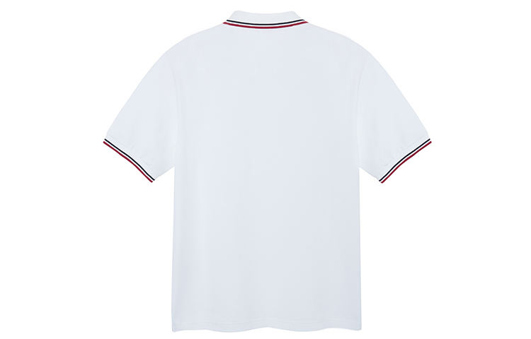 Lookbook 普拉达 条纹标志短袖POLO衫 白色 SJN256-322-F0BA1