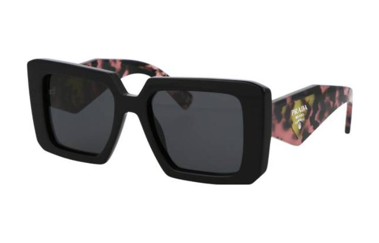 PRADA Stylish Square Sunglasses Unisex Couple Design - Black/Tortoiseshell. 0PR23YS1AB5S0