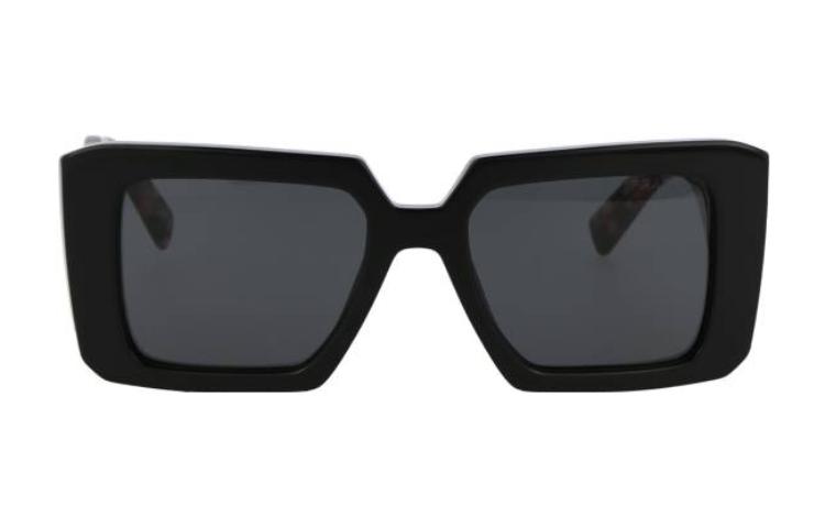 Lookbook Gafas de sol PRADA cuadradas elegantes Unisex diseño pareja - Negro/Carapacho. 0PR23YS1AB5S0