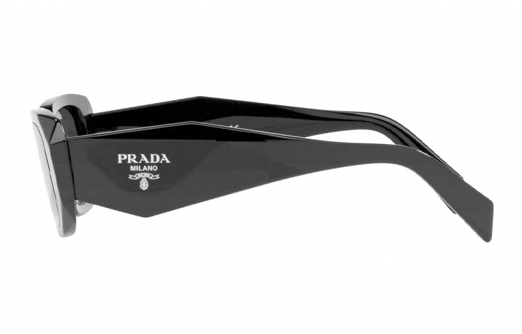 PRADA Stylish Square Sunglasses with Letter Engraving Unisex Black 0PR-17WSF-1AB5S0 圖 4
