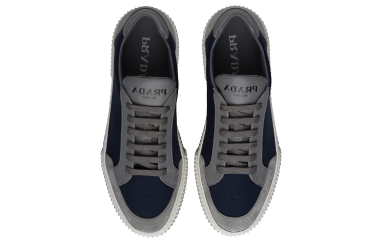 Prada Suede and Nylon Sneakers 'Grey Blue' 圖 3