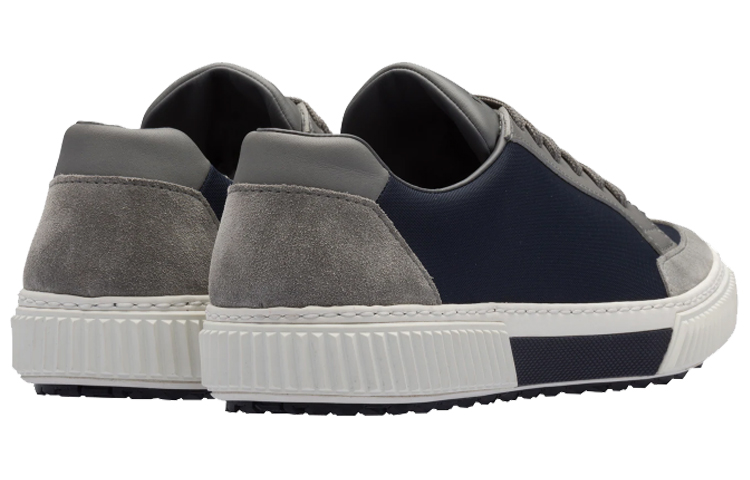 Prada Suede and Nylon Sneakers 'Grey Blue' 圖 4