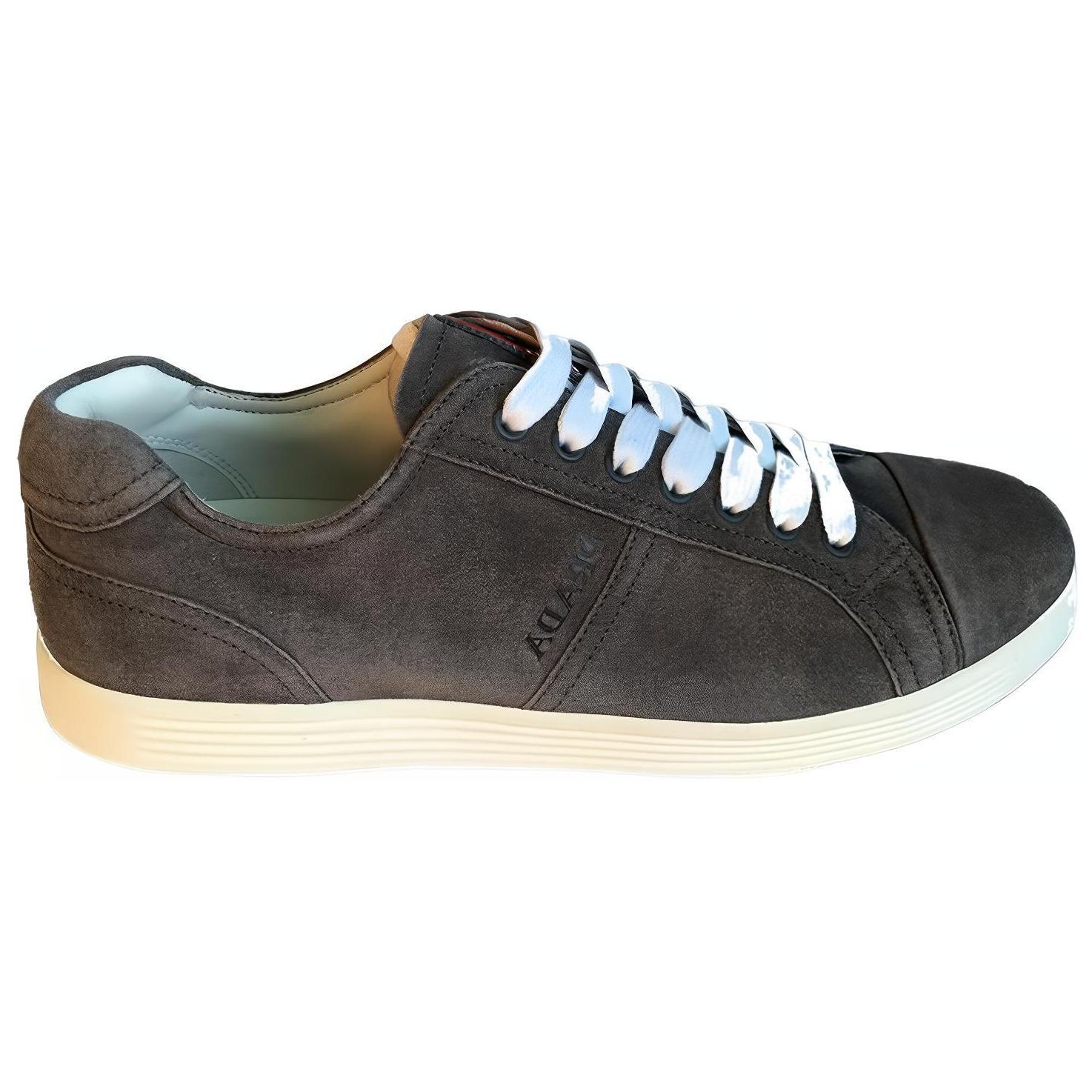 Prada Suede Fashion Sneakers 'Grey Logo' 圖 2