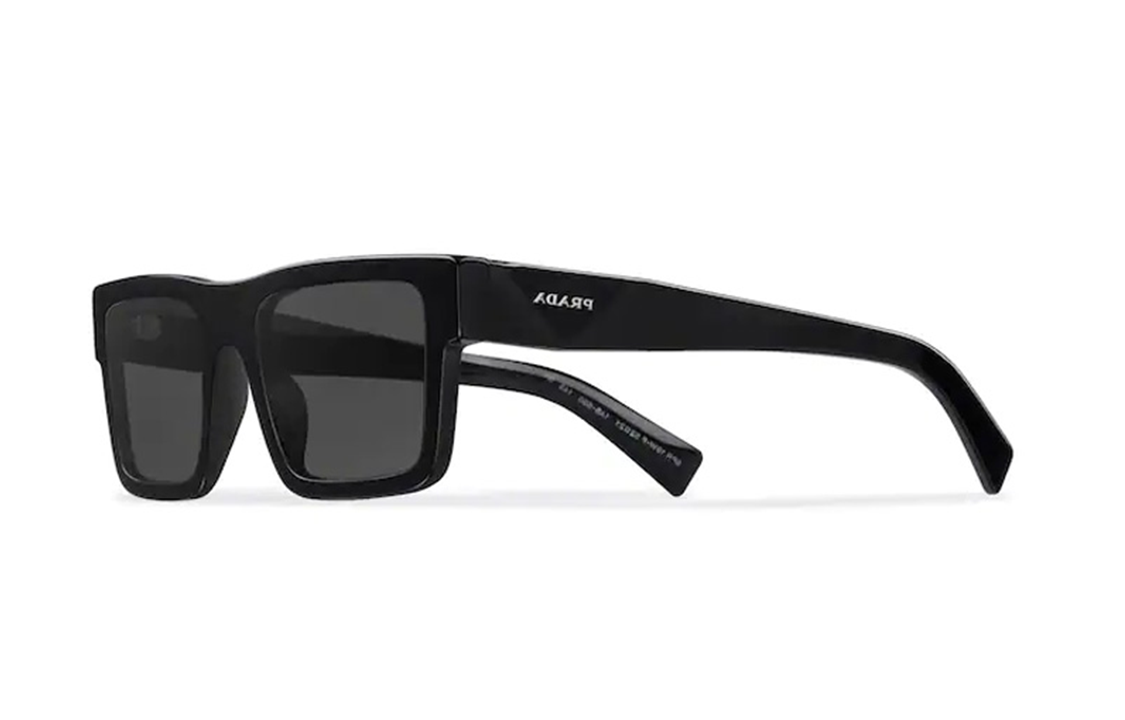PRADA Symbole Acetate Square Sunglasses Black Gray for Men APR19W-E1AB-F05S0-C-052 圖 2