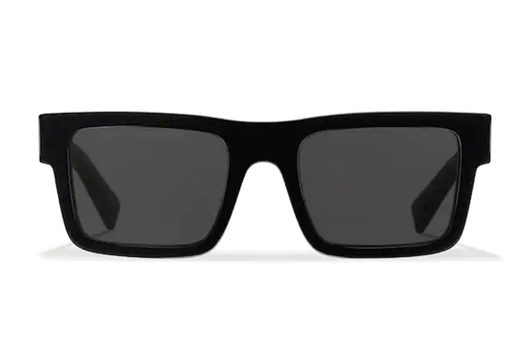 PRADA Symbole Acetate Square Sunglasses Black Gray for Men APR19W-E1AB-F05S0-C-052 圖 3