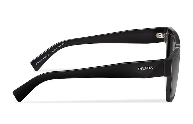 PRADA Symbole Acetate Square Sunglasses Black Gray for Men APR19W-E1AB-F05S0-C-052 圖 5