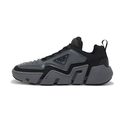 Prada Techno Stretch Fabric Sneaker 'Grey Black'