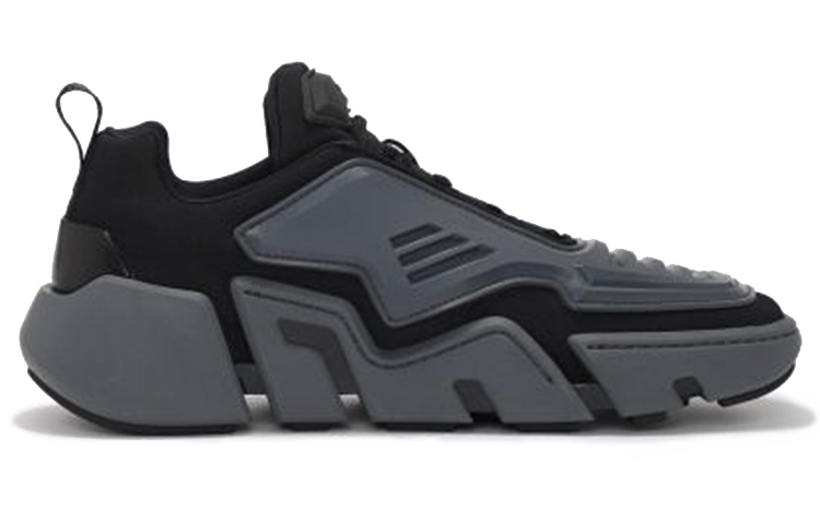 Prada Techno Stretch Fabric Sneaker 'Grey Black' 圖 2