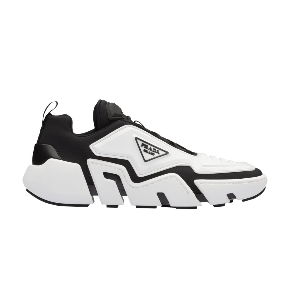 Prada Techno Stretch Fabric Sneaker 'White Black' 2EG314-3LCW-F0967