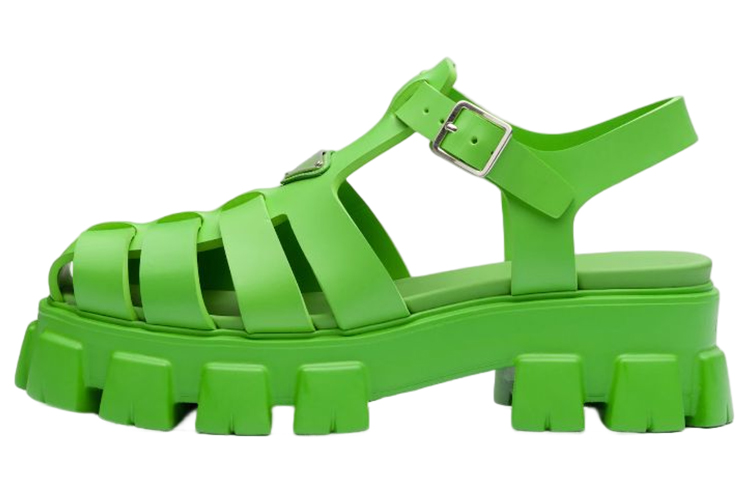 Prada Soft Cage Fisherman Sandal Mela 'Green'
