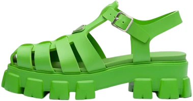 Prada Soft Cage Fisherman Sandal Mela 'Green' 2X3083_3LKK_F0225 Prada Soft Cage Fisherman Sandal Mela 'Green' 2X3083_3LKK_F0225