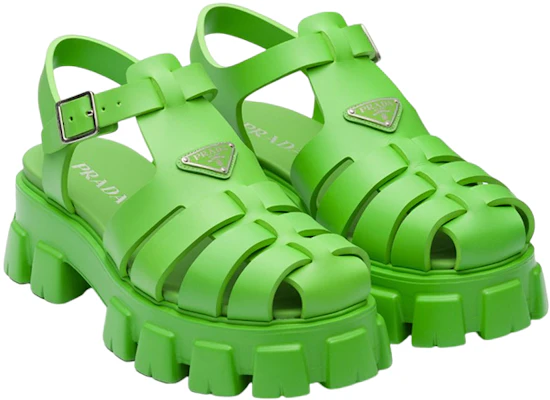 Prada Soft Cage Fisherman Sandal Mela 'Green' 2X3083_3LKK_F0225 Order Prada Soft Cage Fisherman Sandal Mela 'Green' 2X3083_3LKK_F0225