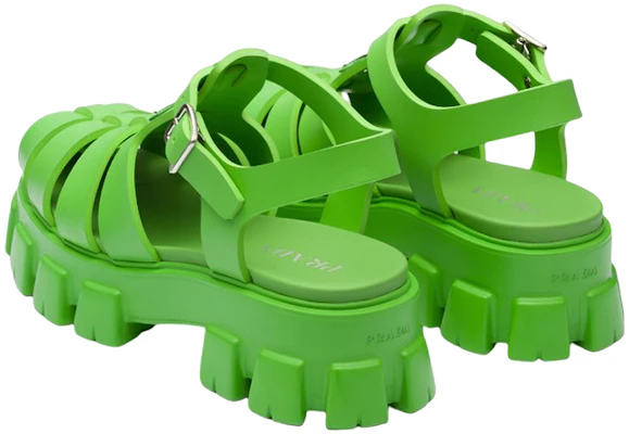 Prada Soft Cage Fisherman Sandal Mela 'Green' 2X3083_3LKK_F0225 Shop Prada Soft Cage Fisherman Sandal Mela 'Green' 2X3083_3LKK_F0225