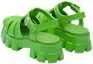 Shop Prada Soft Cage Fisherman Sandal Mela 'Green' 2X3083_3LKK_F0225