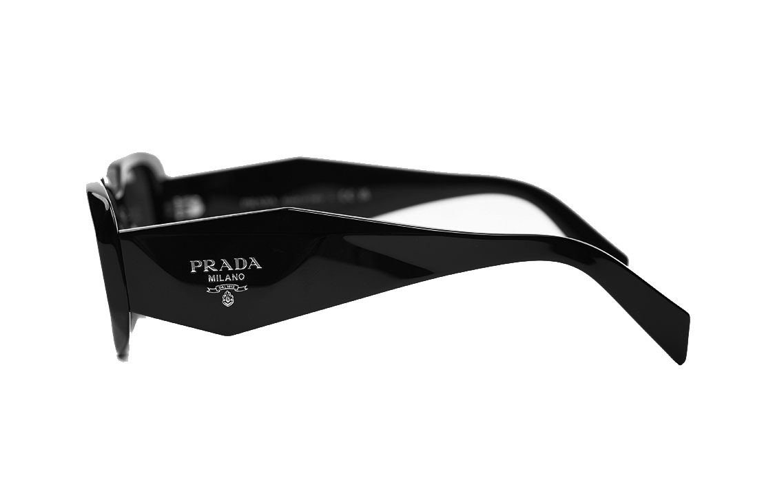 PRADA Trendy Celebrity Style Sunglasses Unisex Black/White Irregular Frame PR-17WVF 圖 4