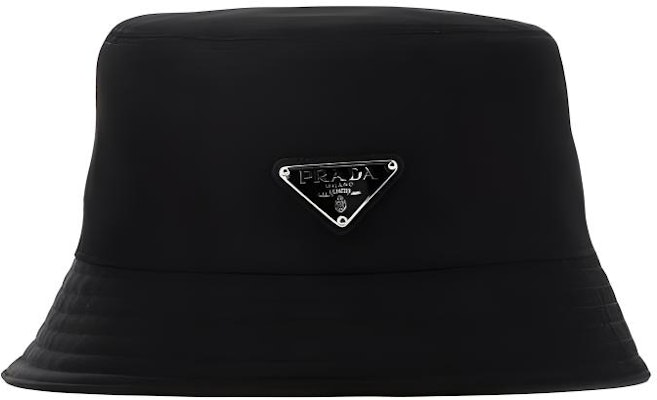 Sombrero Tipo Cubo Negro de Nylon PRADA Logo Triángulo Unisex Estilo Pareja. 1HC1372DMI-F0002 Buy Sombrero Tipo Cubo Negro de Nylon PRADA Logo Triángulo Unisex Estilo Pareja. 1HC1372DMI-F0002