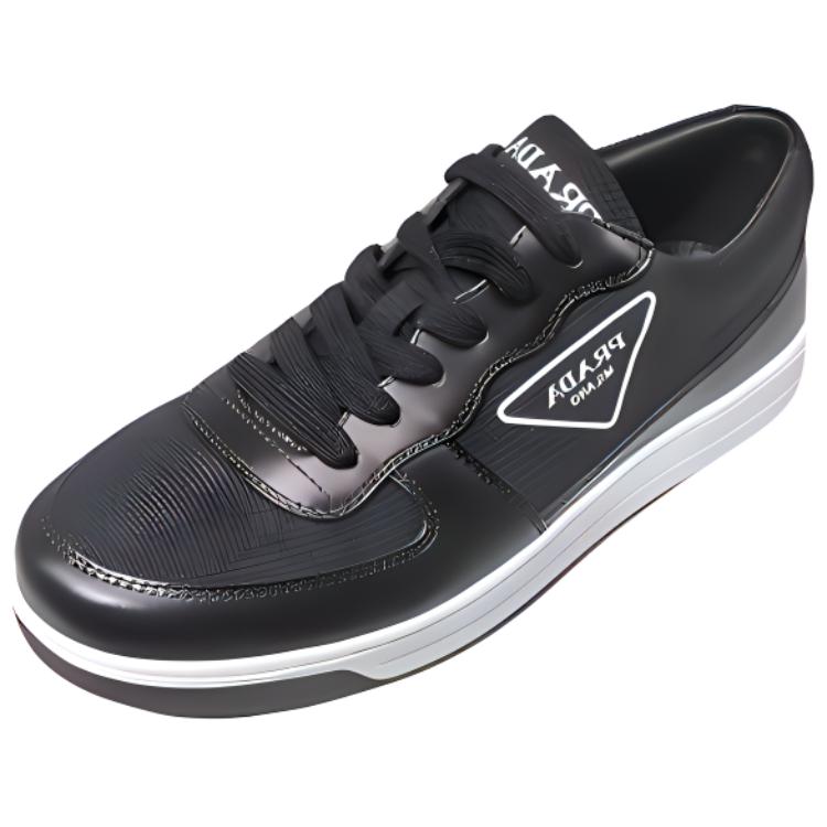 Lookbook プラダ トライアングルロゴ スニーカー 'ブラック' 2EG401_1OBB_F0002 2EG401_1OBB_F0002