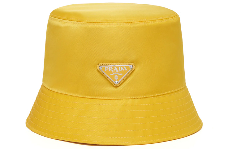 Order Topi Baldi Uniseks PRADA Logo Segitiga Warna Solid 2HC1372B15-F0010