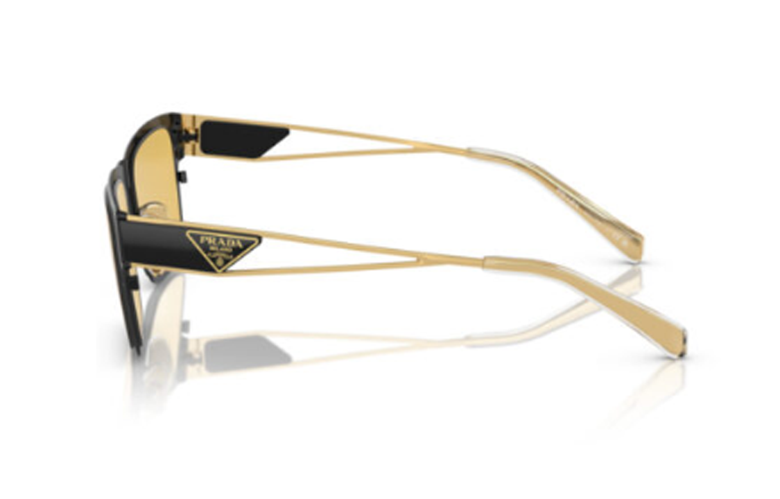 PRADA Two-Tone Irregular Metal Sunglasses Unisex Couple Style Black 0PR71ZS-1AB0B7 圖 4