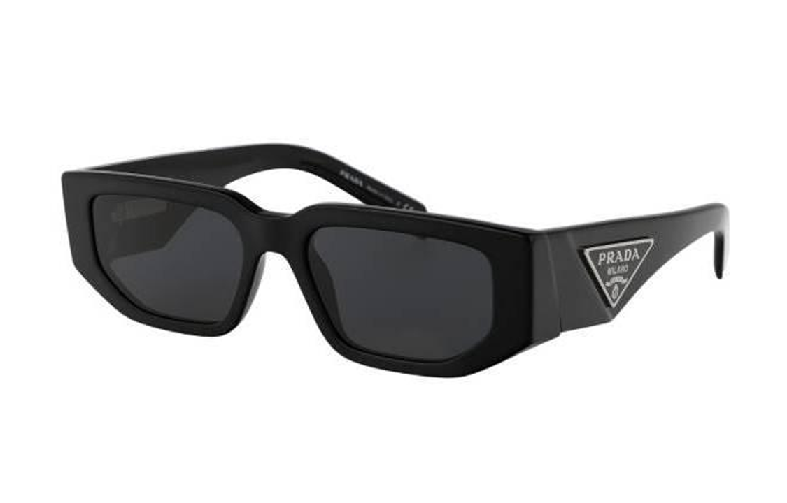 PRADA Unisex Black Irregular Shape Acetate Sunglasses with Side Logo 0PR-09Z-S-1AB-5S0 圖 2