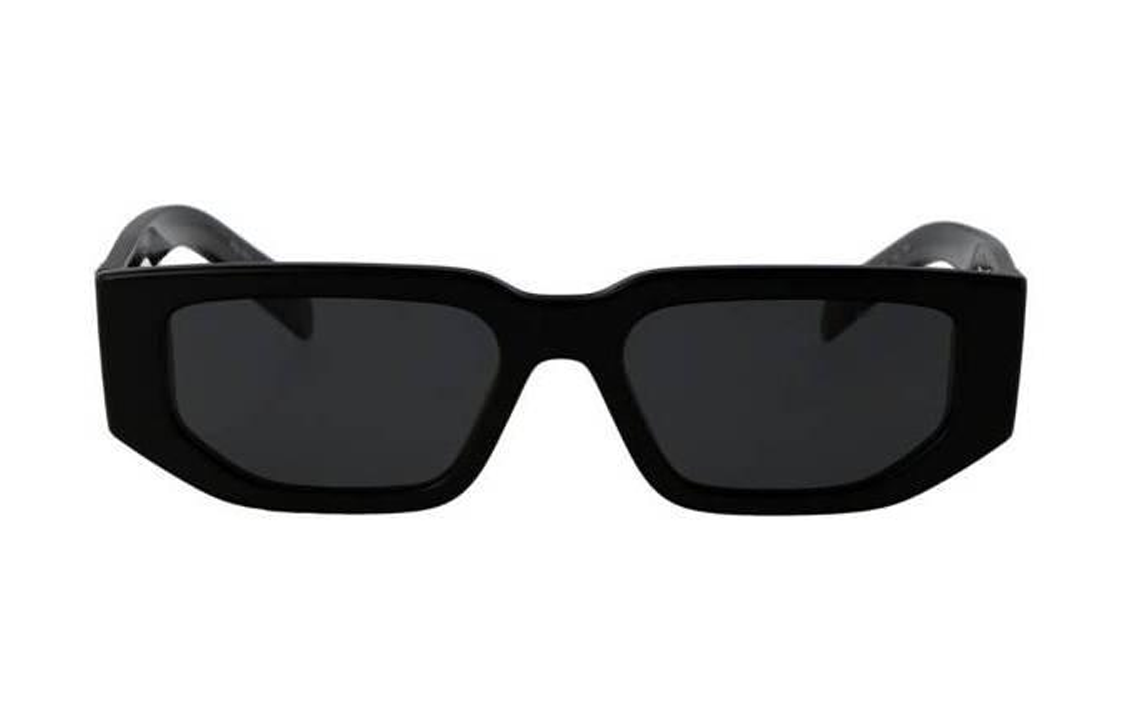 PRADA Unisex Black Irregular Shape Acetate Sunglasses with Side Logo 0PR-09Z-S-1AB-5S0 圖 3