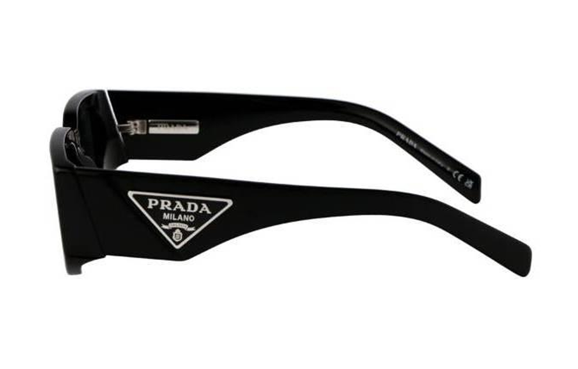 PRADA Unisex Black Irregular Shape Acetate Sunglasses with Side Logo 0PR-09Z-S-1AB-5S0 圖 4