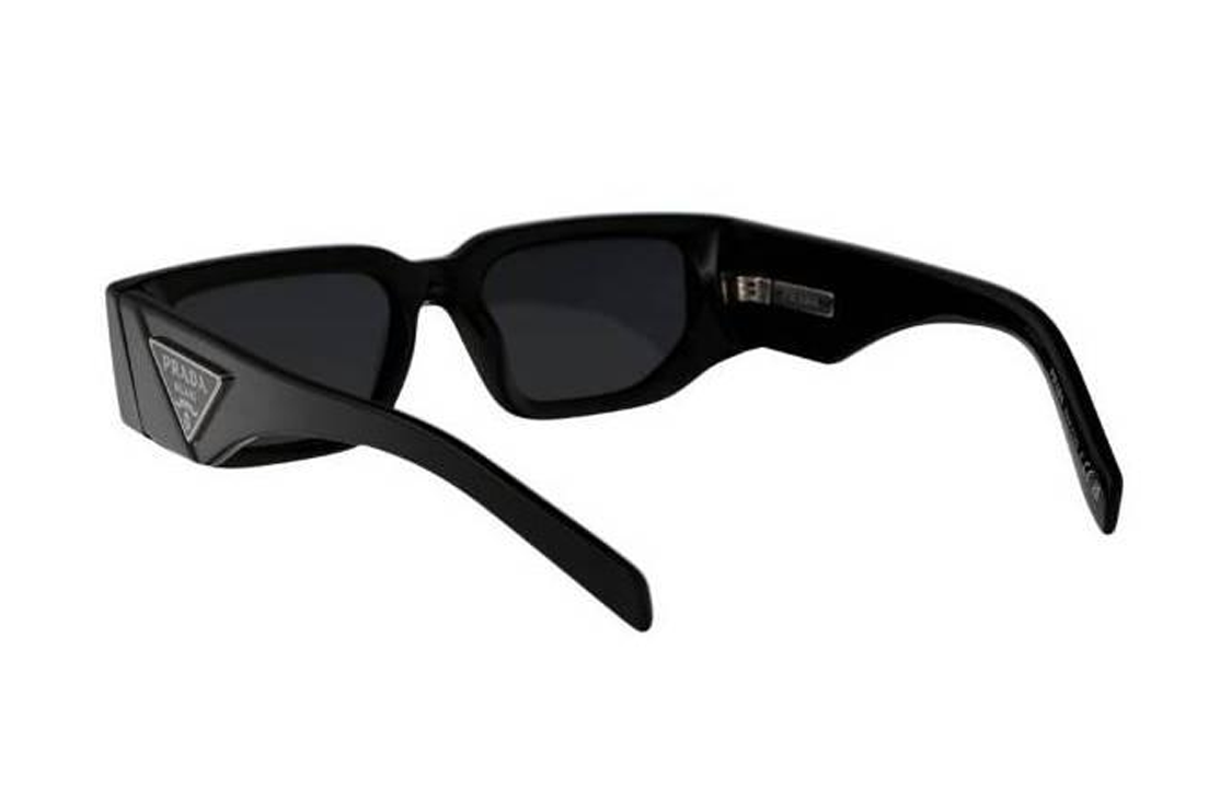 PRADA Unisex Black Irregular Shape Acetate Sunglasses with Side Logo 0PR-09Z-S-1AB-5S0 圖 5