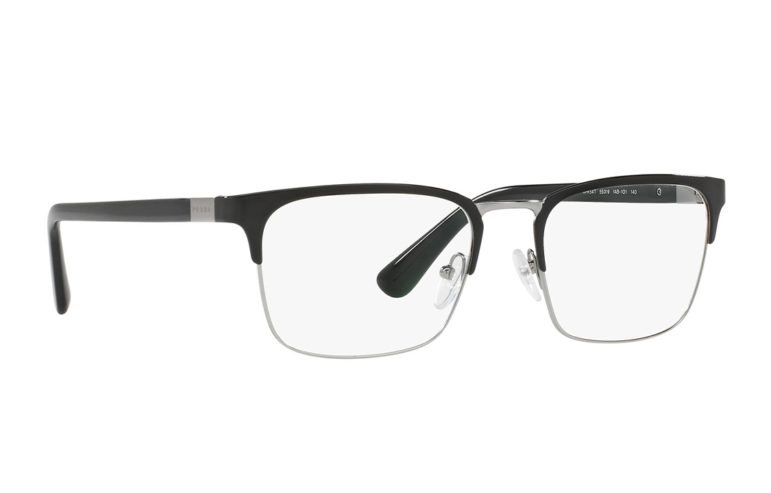 Shop PRADA 男女款眉线设计光学眼镜架 PR-54TV1BO1O1