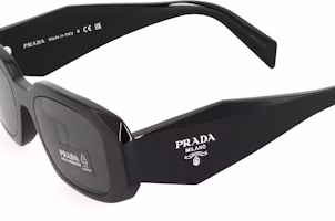 Purchase プラダ ユニセックス イレギュラー ブラック サングラス サイドロゴ入りアセテートフレーム 0PR-17WS-1AB5S0