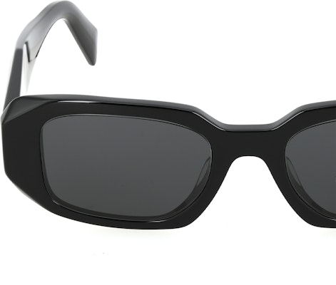 PRADA 男女不對稱黑色墨鏡 側邊浮雕Logo醋酸框 0PR-17WS-1AB5S0 Details for PRADA 男女不對稱黑色墨鏡 側邊浮雕Logo醋酸框 0PR-17WS-1AB5S0