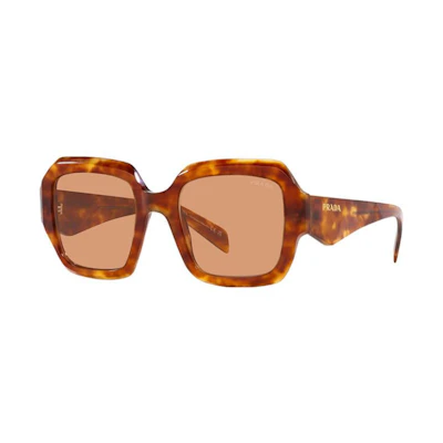 PRADA Unisex Logo Sunglasses Tortoiseshell Frame with Letter Print Design. 0PR28ZSF-10L07V