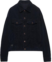 PRADA Washed Single-Breasted Long Sleeve Jacket Men’s Deep Blue. GEB257-1449-F0008-S-AAO PRADA Washed Single-Breasted Long Sleeve Jacket Men’s Deep Blue. GEB257-1449-F0008-S-AAO