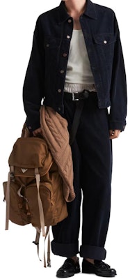 PRADA Washed Single-Breasted Long Sleeve Jacket Men’s Deep Blue. GEB257-1449-F0008-S-AAO Lookbook PRADA Washed Single-Breasted Long Sleeve Jacket Men’s Deep Blue. GEB257-1449-F0008-S-AAO