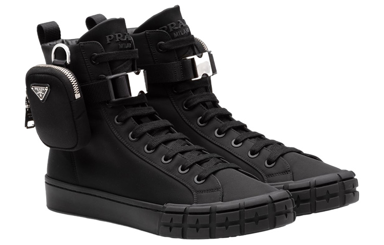 Prada Wheel Re-Nylon High 'Black' 圖 3