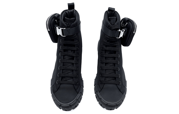 Shop プラダ Re-Nylon ホイール ハイカット (ブラック) 2TG174-3LFV-F0002