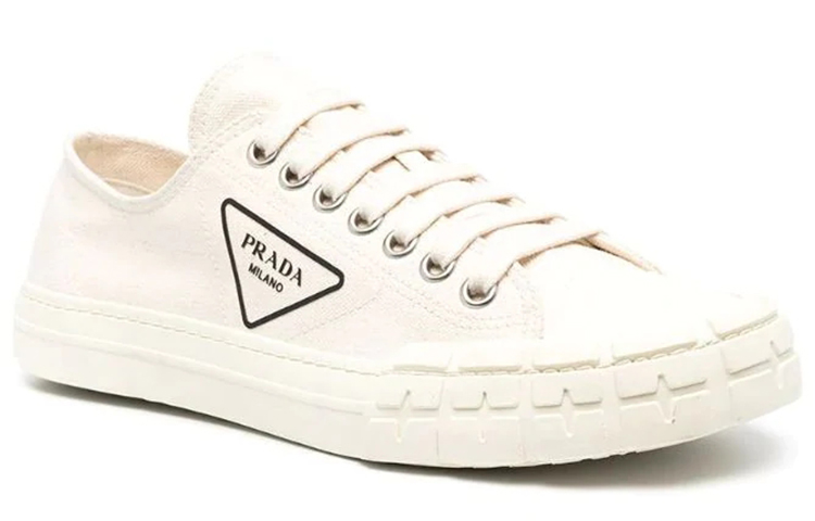 Lookbook プラダ ホイール バルカ ロー "クリーム" 4E3548-2OFZ-F0034