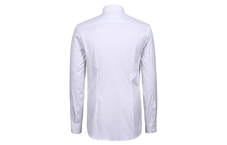 Lookbook プラダ メンズ 白 長袖 ボタンアップ UVカットシャツ UCM608-F62-F0009