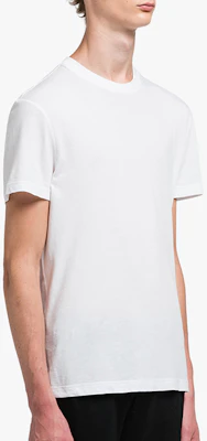 PRADA Kaos Katun Putih UJM492-ILK-F0009-S-181 Sizing PRADA Kaos Katun Putih UJM492-ILK-F0009-S-181